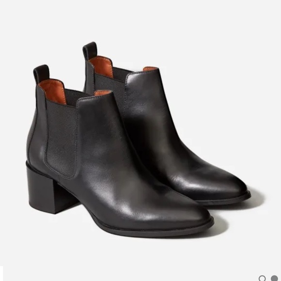 Everlane Shoes - Everlane Heel Boot Black Leather 8.5 Chelsea Boot
